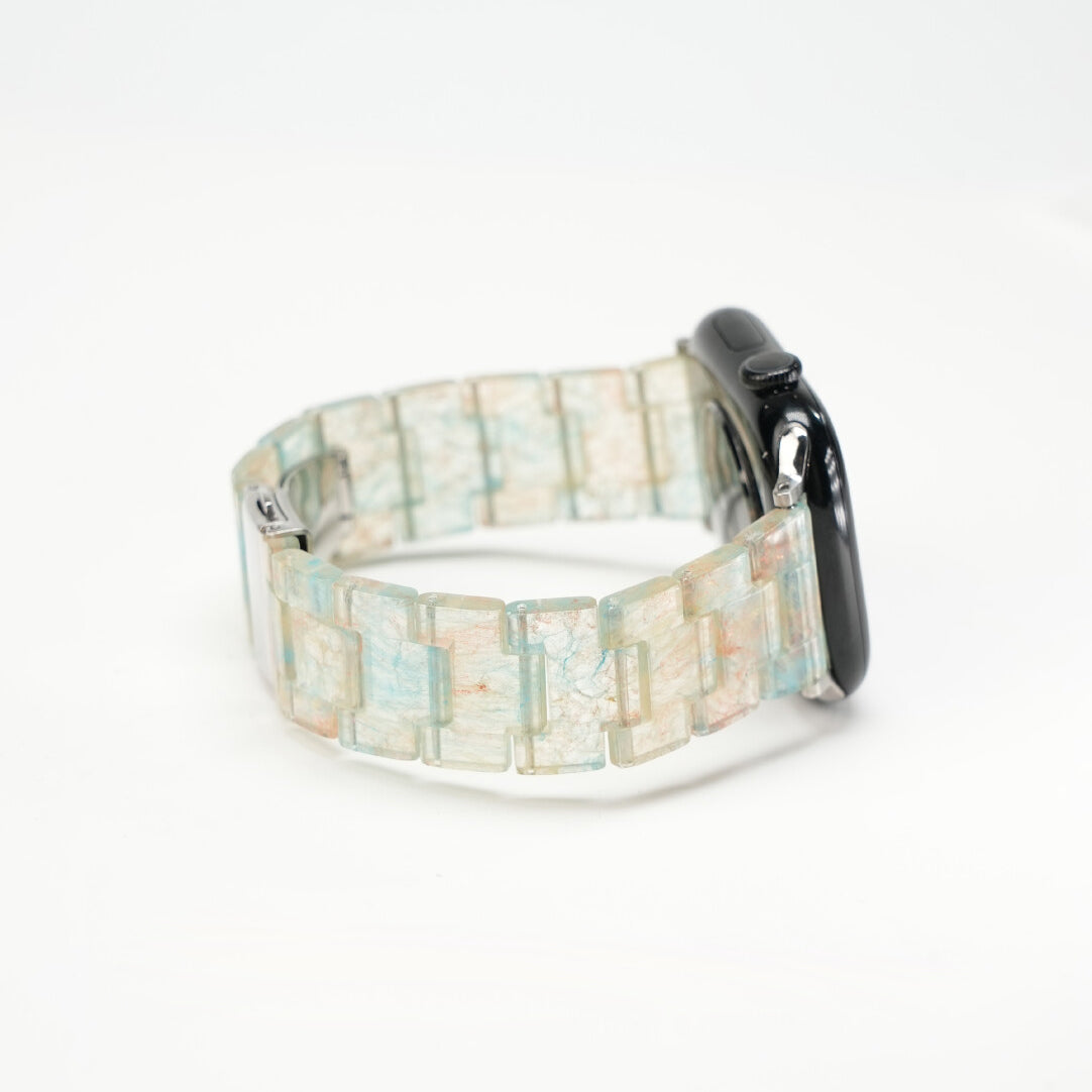 Carrara Marble Resin Link Strap